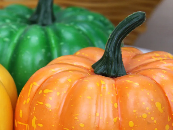 Dekoratív sütőtök mesterséges polisztirol dekoráció halloween ősz