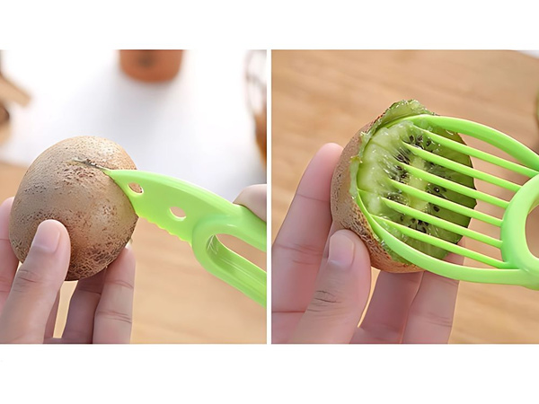 Cuchillo cortador de aguacate pelador de fruta multifuncional en plástico