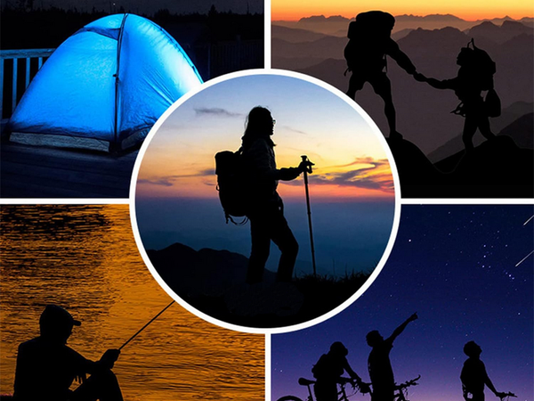 LAMPE TORCHE DYNAMO SOLAIRE 3 LED CINÉTIQUE MANUELLE À MANIVELLE CLIP