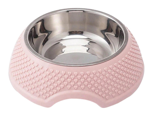 Cuenco de metal para perros con inserto extraíble 350ml