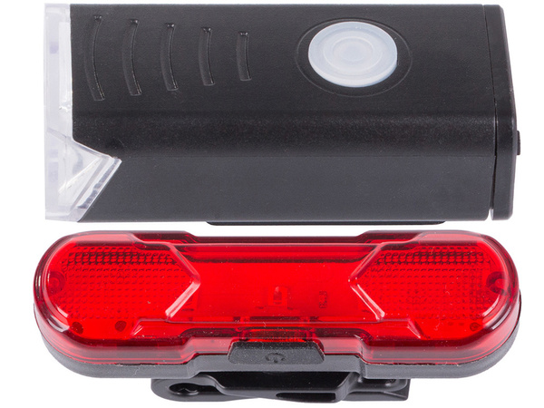 Velosipēdu gaismas priekšējais aizmugurējais led velosipēdu komplekts usb