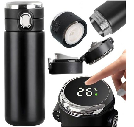 TERMOS LCD 420 ML CZARNY (50)