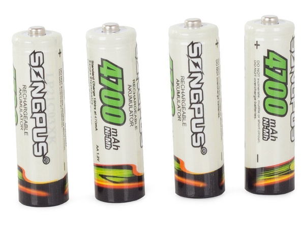 4 vnt. Aa r6 4700mah akumuliatoriai