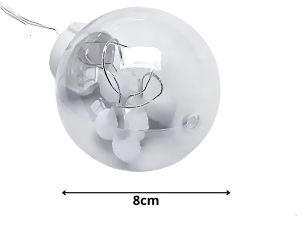 Lichter vorhang festliche girlande kugel dekoration 138 led warm farbe ip44
