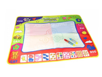 Tapis d'aquarelle grandes lettres chiffres éducation