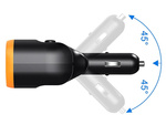 Rozdzielacz gniazda zapalniczki 12-24v 2xusb-a 1xusb-c qc 3.0 80w ładowarka