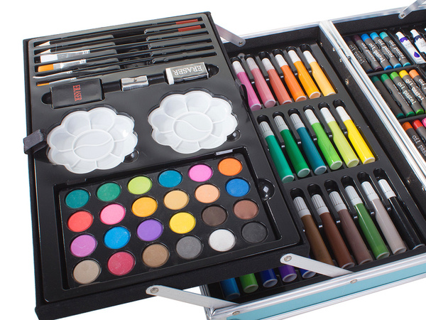 Set d'artistes pour la peinture en boîtier 145 pièces