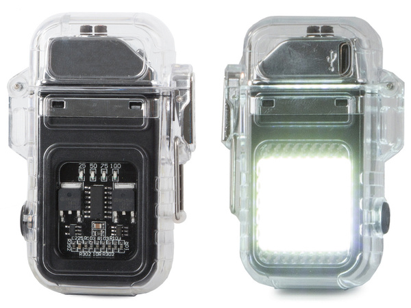 Plazma öngyújtó led lámpával elektromos usb