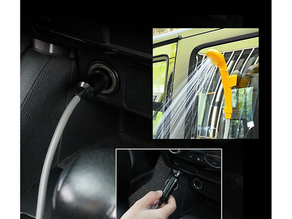Turistinis dušas 12v automobilinis nešiojamas kempingo siurblys