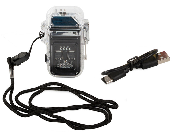 Plazma öngyújtó led lámpával elektromos usb