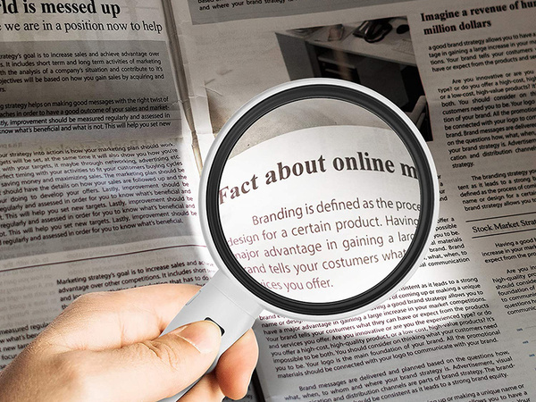 Palielināmais stikls ar 2x led apgaismojumu