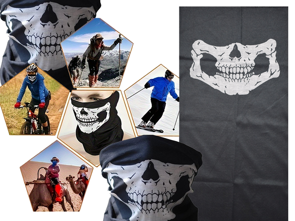 Chimney balaclava face scarf bandama skull multifunctional tunnel skull