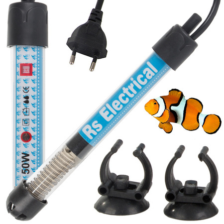 Akvārija sildītājs 50w temperatūras kontrole termostats efektīvs 50l apkure