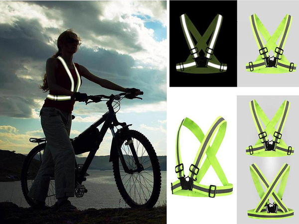 Odsevni pasovi jopič za motorno kolo tek