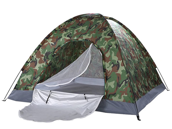 Camping tent moro xxl 2-3 persons tourist tent with mosquito net bag