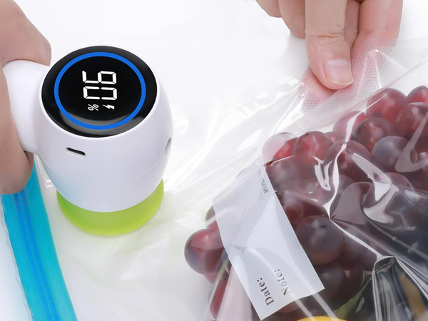 Food vacuum pump for vacuum bags jars electric + bags
