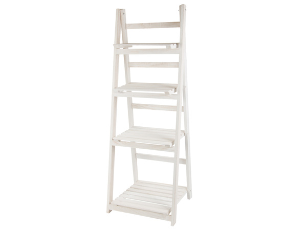 Gėlynas aukštas medinis vazonas 4 pakopų knygų spinta