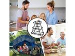 Étagère de cuisine loft organisateur de cuisine à trois étages avec panier