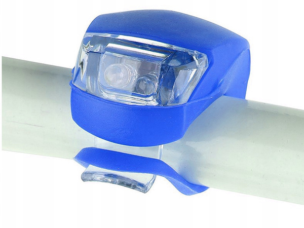Bike light 2 led front light 2 gab silikona ūdens izturīgs