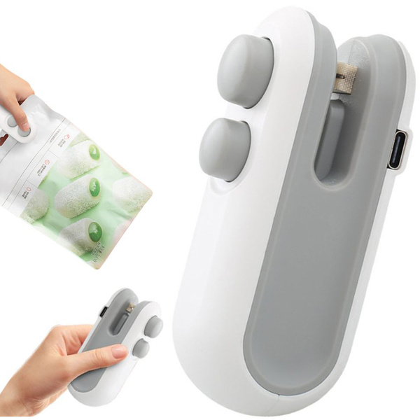 Selladora abridor de láminas inalámbrico con usb y imán 2 en 1