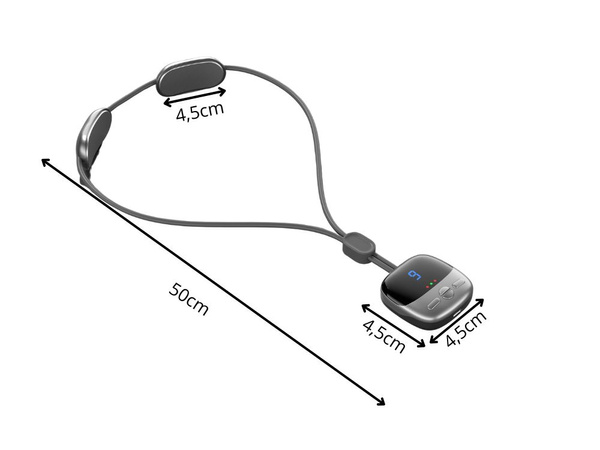 Electrostimulator gât masager mic încălzire 9 nivele de putere