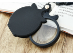 Lupa pliabilă de buzunar mini caz lanyard