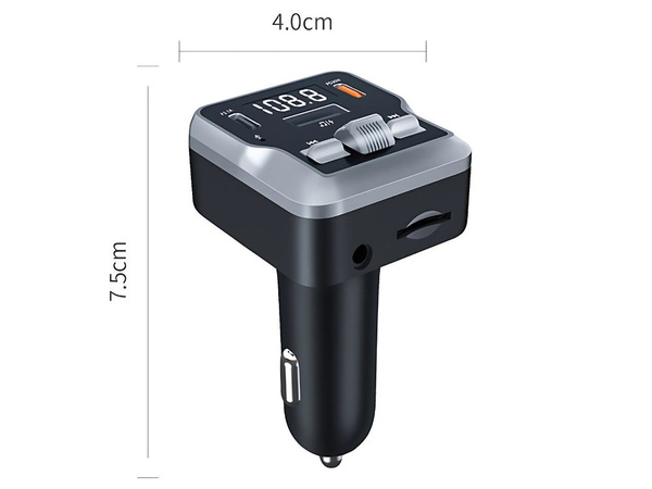 Fm mp3 mp3 transmitter volume 2 x usb c bluetooth 5,3 12v sd card