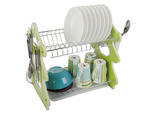 Dishwasher drying rack double-decker