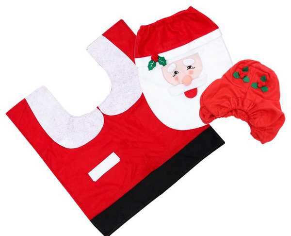 Ensemble de salle de bain de noël tapis michael housse de toilette
