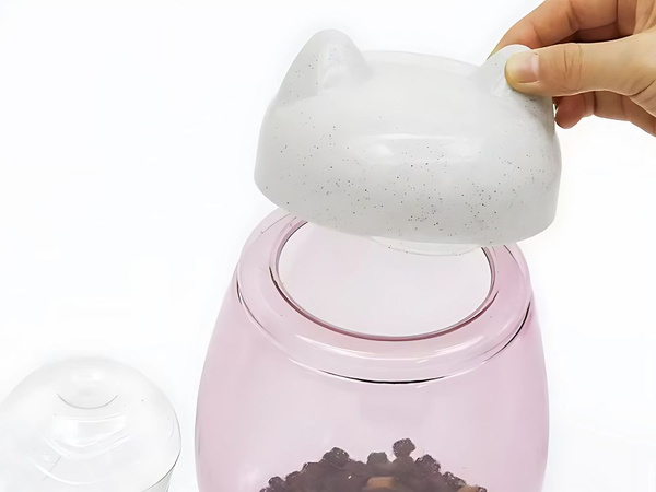 Distributeur de nourriture et d'eau pour chien distributeur automatique de gamelle pour chat conteneur 2en1