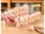 Container egg box fridge organiser for 14pcs egg tray