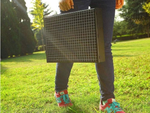 Grătar de călătorie portabil caz pliabil cărbune camping bbq