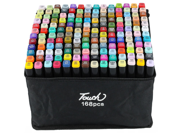 ALCOHOL MARKERS TOUCH KIT 168pcs Tote Tasche
