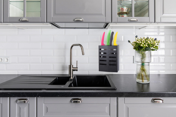 Cuțit rack bucătărie organizator cuțit scurgere