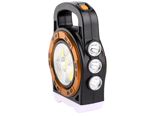 Torche solaire portable lumière led rechargeable powerbank réflecteur de puissance