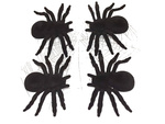 Halloween spinne 4 stück gross dekoration gruselig