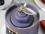 Blender cu pahar, mixer pentru smoothie, fără fir, USB, portabil, mini