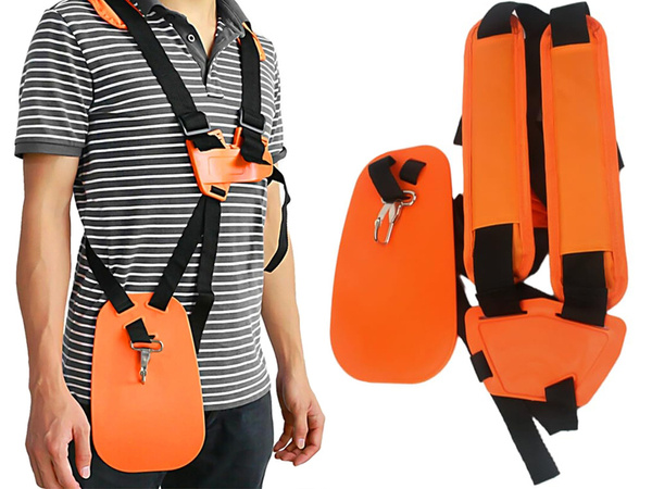 Harness for petrol scythe trimmers carrying straps harness adjustable comfortable