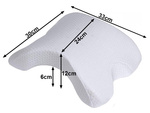 Oreiller orthopédique avec emmanchure pour le sommeil mémoire blanc arche