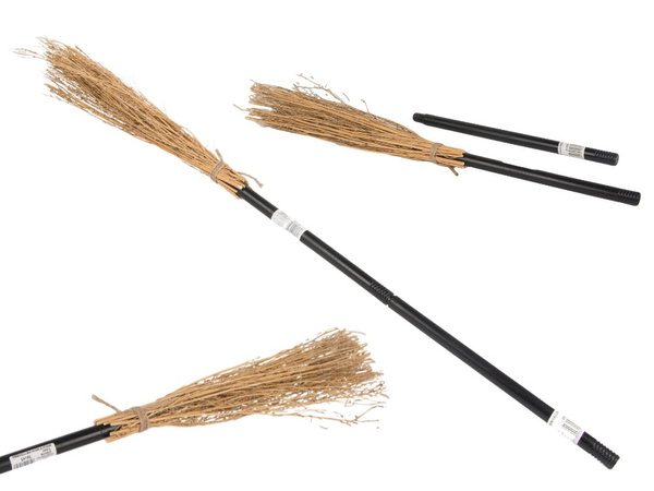 Balai de sorcière balai de sorcière noir 90cm pour halloween et noël xxl