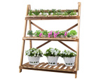 Blumentopf hochstehendes holzblumenbeet 3-stöckiges bücherregal