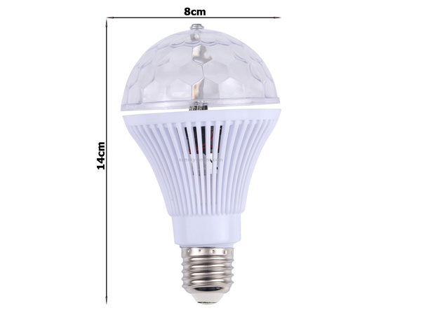 Vedl žárovka rgb rotační e27 disco koule