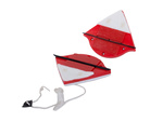 Double-sided window washer with magnetic wiper