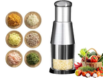 Rotary vegetable and fruit chopper for garlic hand chopper shredder