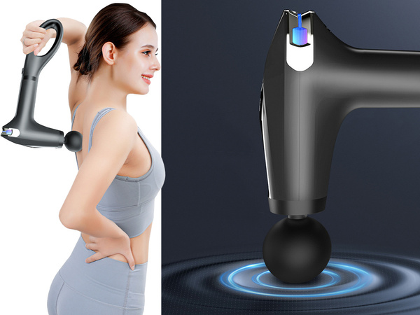 Pistola de masaje espalda cuerpo pierna masajeador fuerte pistola de masaje 4 puntas