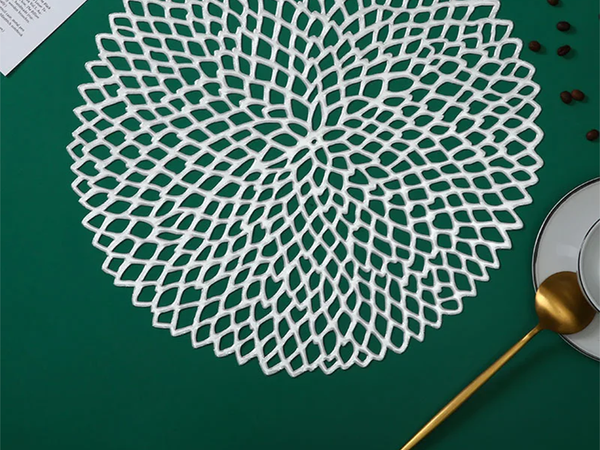 Covoraș de masă de bucătărie rotund covoraș de masă decorativ openwork