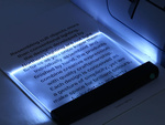 Book reading light at night backlight panel led page portable