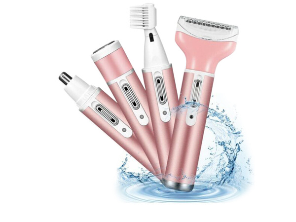 Depilator golarka damska do ciała nóg trymer 4w1 wymienne końcówki usb