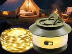 Camping licht wiederaufladbare led girlande auf rolle 20m warm