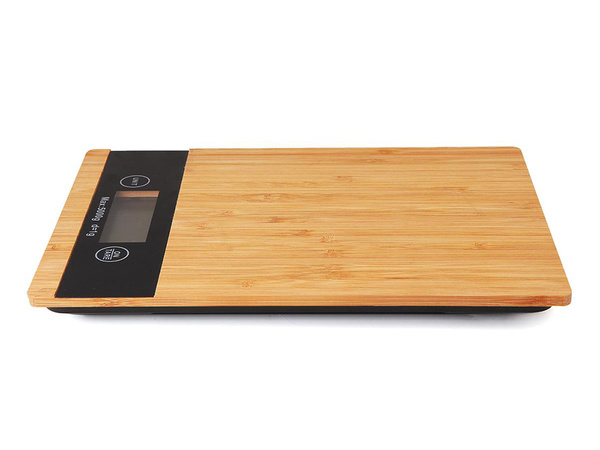 Elektronska bambusova kuhinjska tehtnica lcd do 5 kg